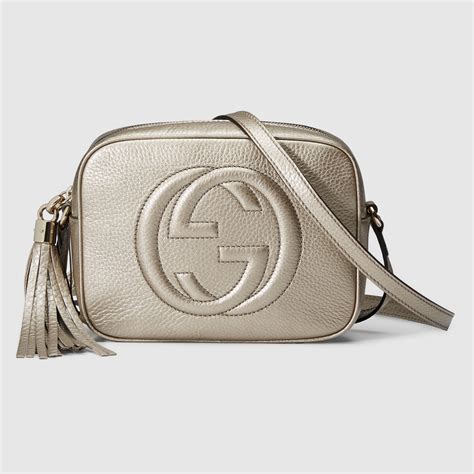 gucci silver disco bag|authentic gucci soho disco bag.